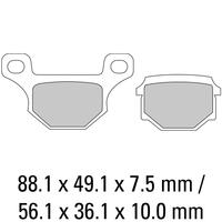 FERODO Brake Disc Pad Set - FDB384 P Platinum Compound -Non Sinter for Road or Competition