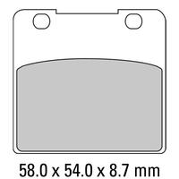 FERODO Brake Disc Pad Set - FDB389 P Platinum Compound - Non Sinter for Road or Competition