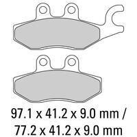 FERODO Brake Disc Pad Set - FDB2186 EF ECO Friction Compound - Non Sinter for Road