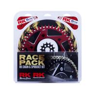 RK RACE PACK - CHAIN AND SPROCKET KIT - PRO - GOLD / RED - 13/50 CRF450R 02-21
