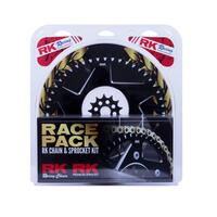 RK RACE PACK - CHAIN AND SPROCKET KIT - PRO - GOLD / BLACK - 13/48 KX450F 06-21