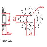 FRONT SPROCKET - STEEL 14T 525P