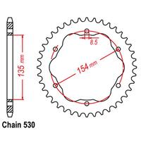 REAR SPROCKET - STEEL 40T 530P   - 760 or 770 ADAPTOR REQUIRED