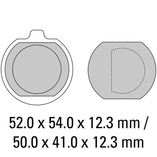 FERODO Brake Disc Pad Set - FDB132 P Platinum Compound - Non Sinter for Road or Competition