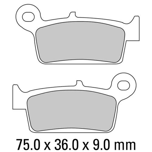 FERODO Brake Disc Pad Set - FDB672 AG