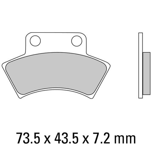 FERODO Brake Disc Pad Set - FDB2054 SG Sinter Grip SG Compound - Road, Off-Road or Competition