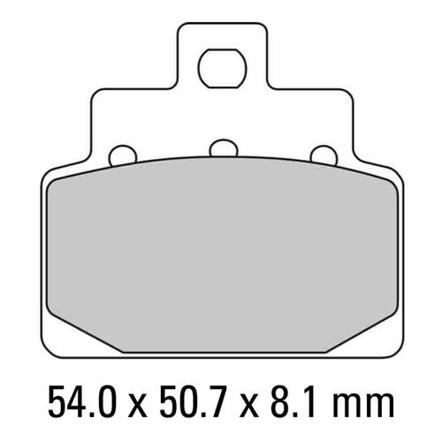 FERODO Brake Disc Pad Set - FDB2095 EF ECO Friction Compound - Non Sinter for Road