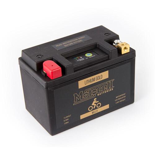 MOTOCELL LITHIUM GOLD - MLG21 72WH LiFePO4 Battery